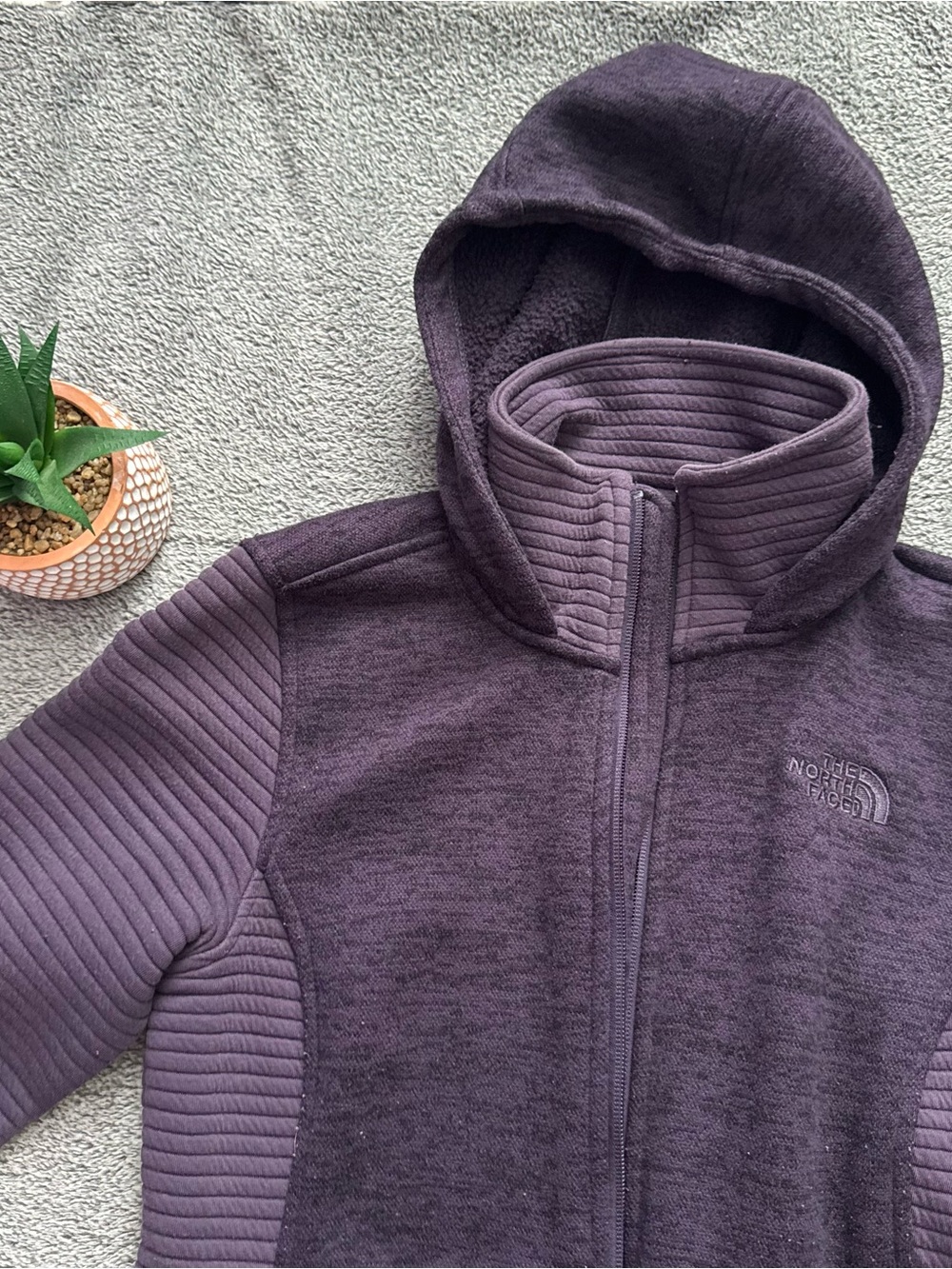 The North Face Purple Hooded Full-Zip Jacket